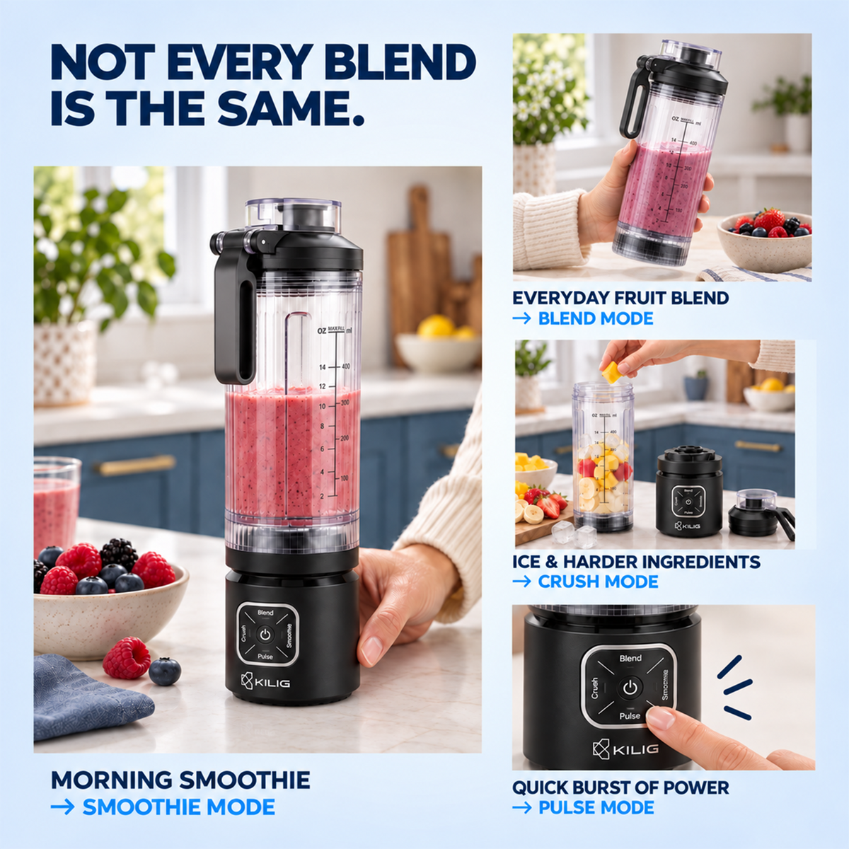 KILIG Vortex Blast Portable Blender