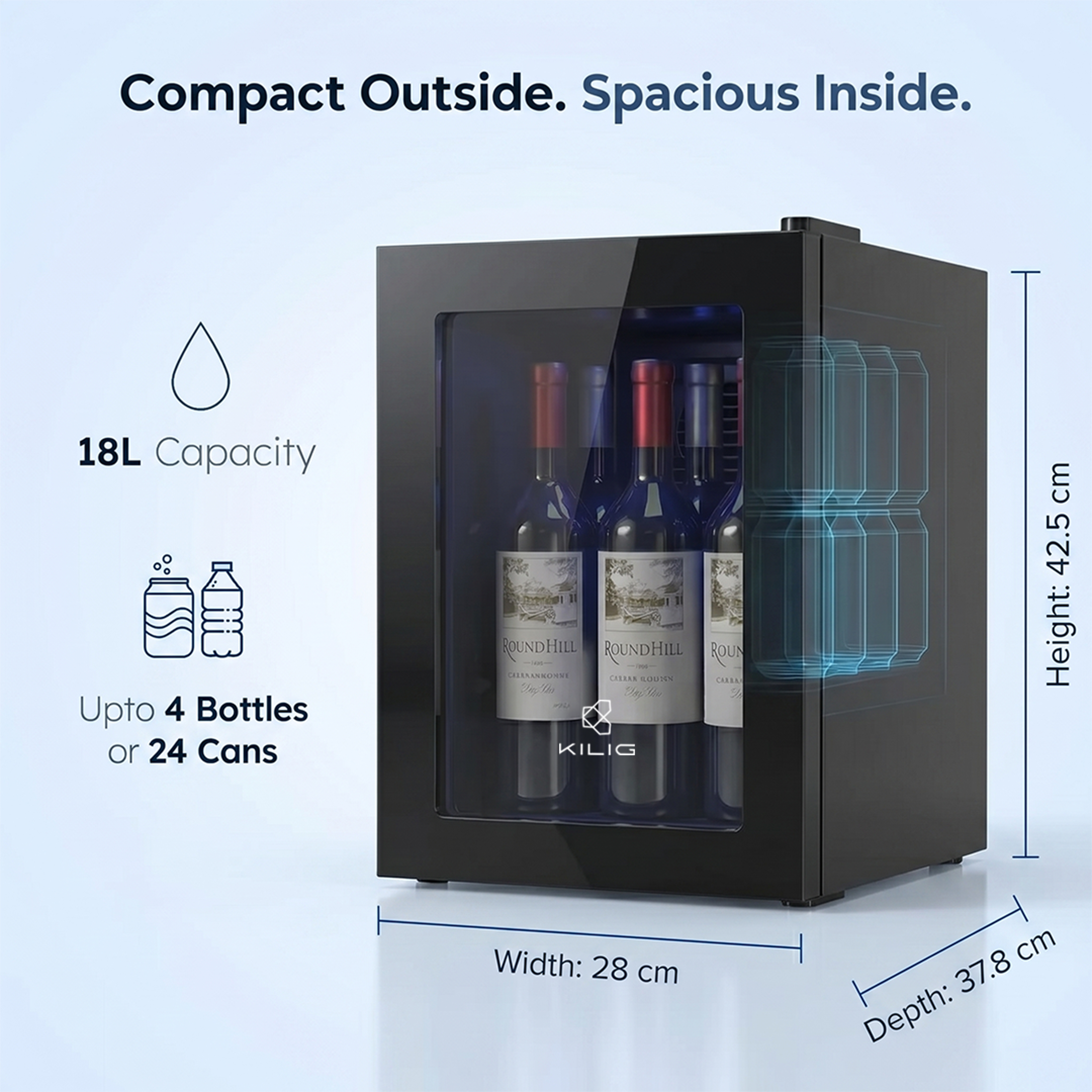 KILIG WC-18 Countertop Wine Cooler