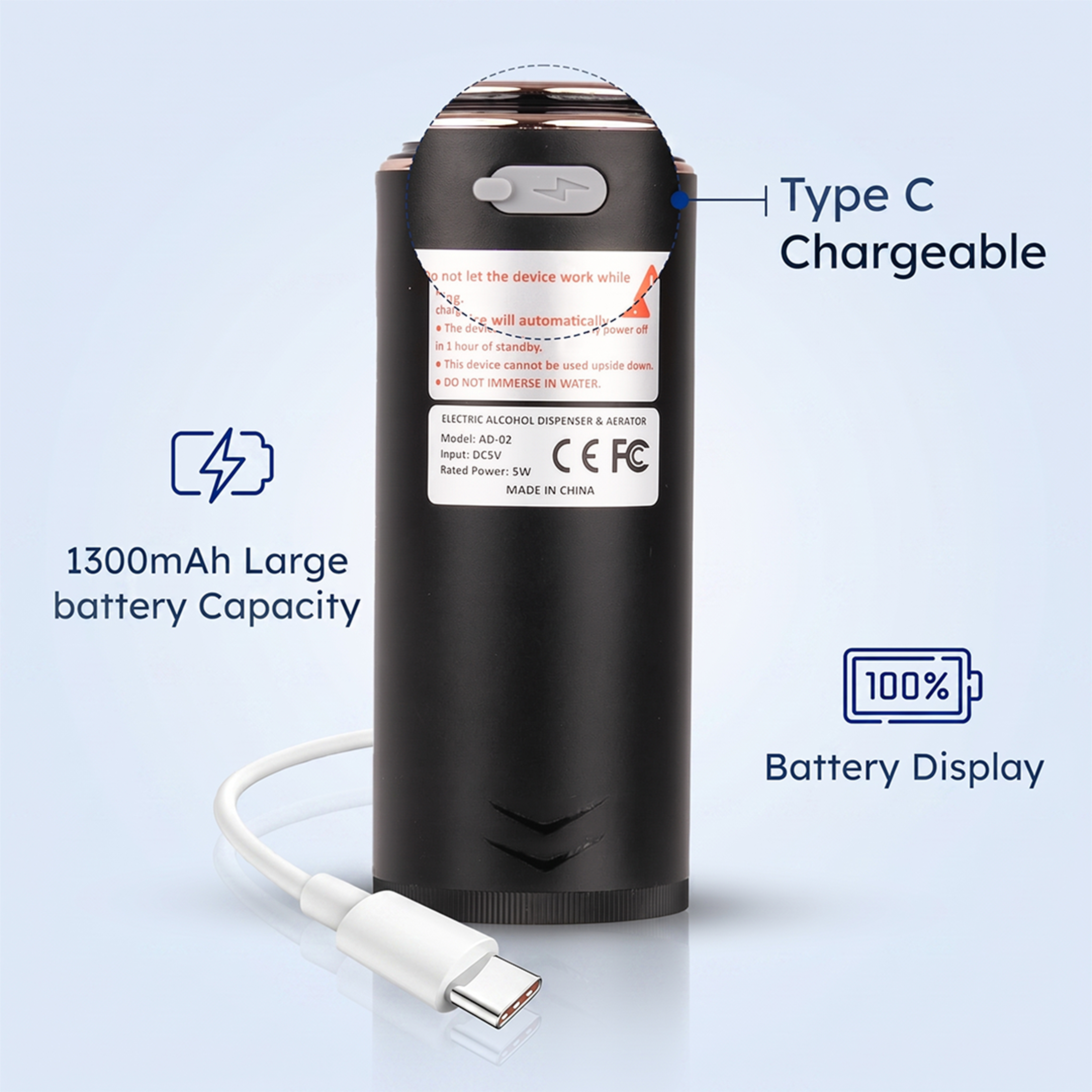 Alcohol Dispenser & Aerator AD-02