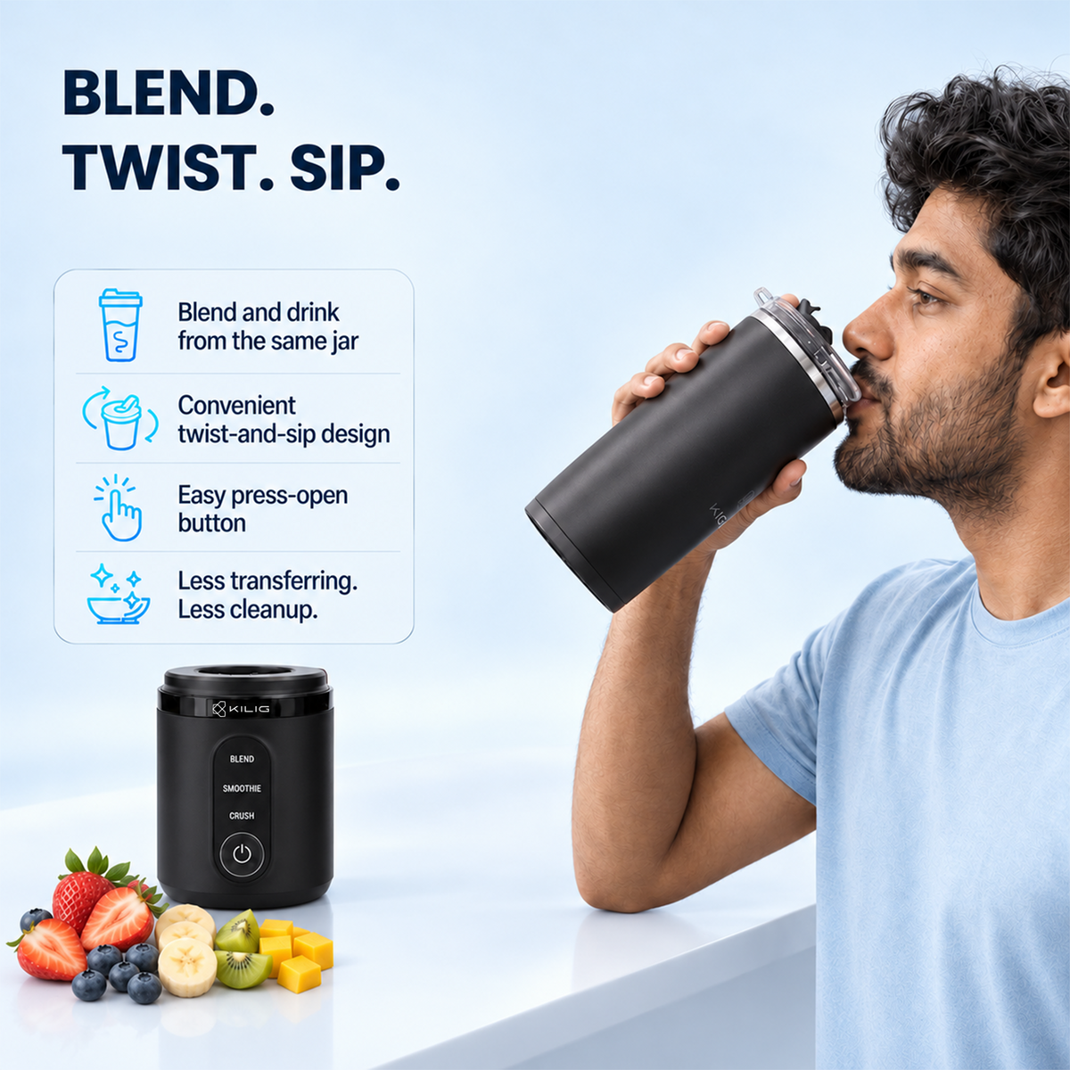 KILIG Vortex Blitz Add-On Stainless Steel Jar