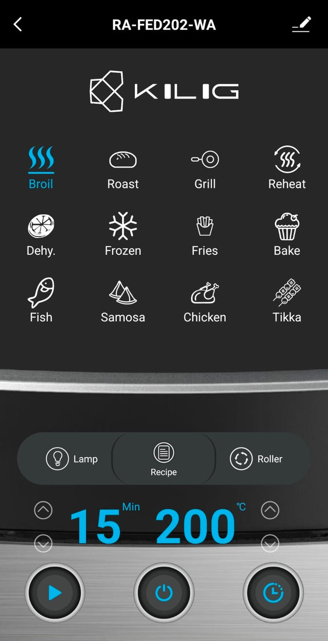 Control screen