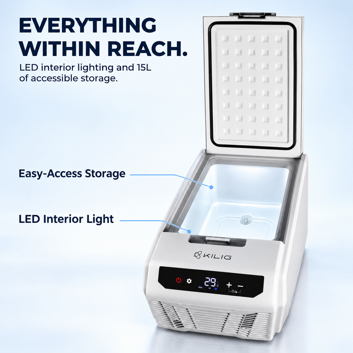 KILIG Sub-Zero 15L Portable Car Fridge