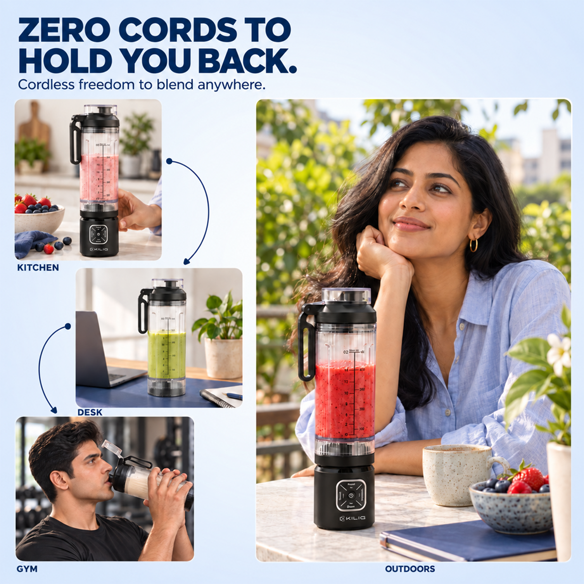 KILIG Vortex Blast Portable Blender