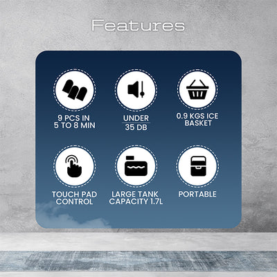 Kilig C02B Countertop Ice Maker Machine