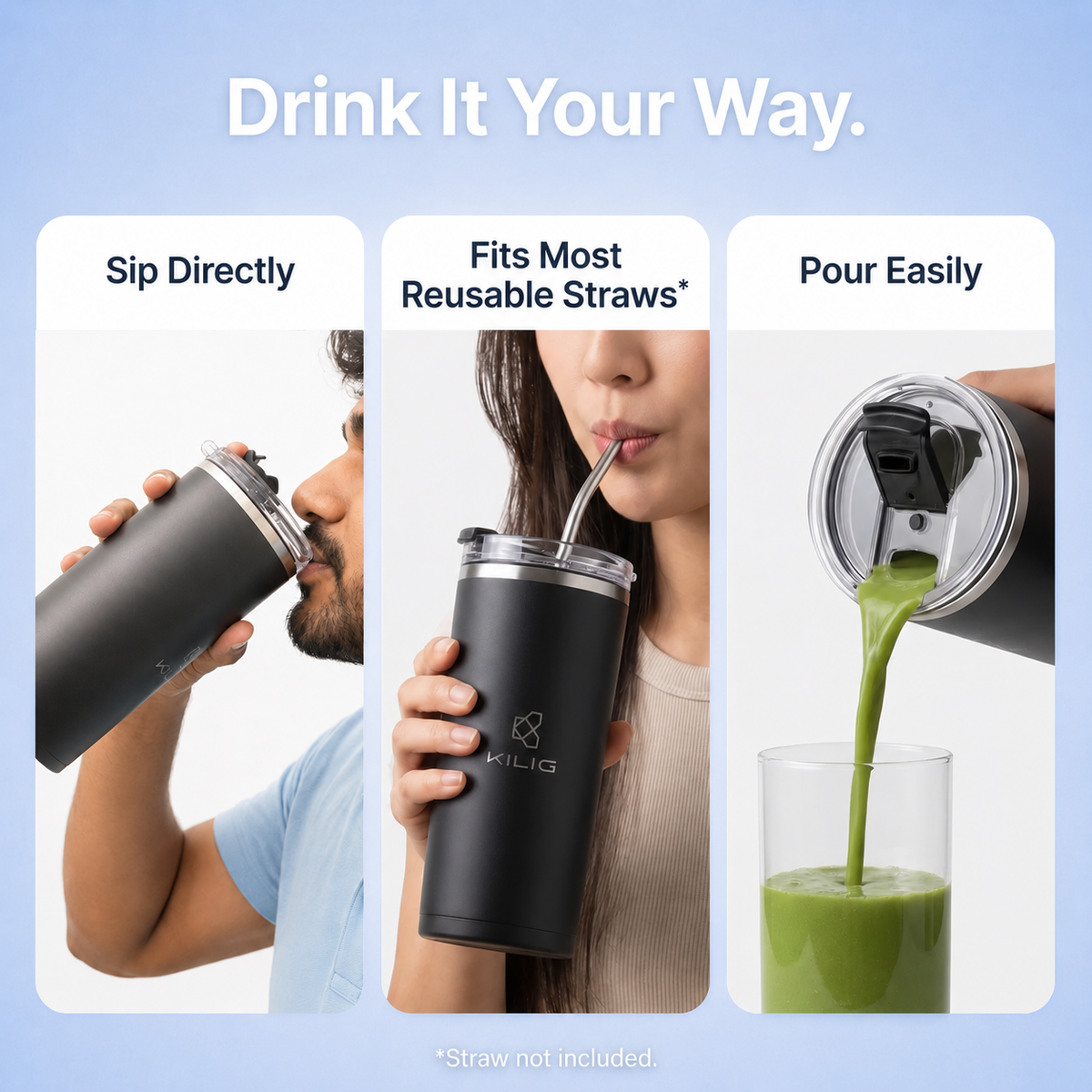 KILIG Vortex Blitz Stainless Steel portable blender