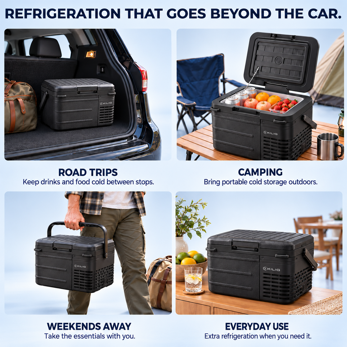 KILIG Sub-Zero 10L Portable Car Fridge