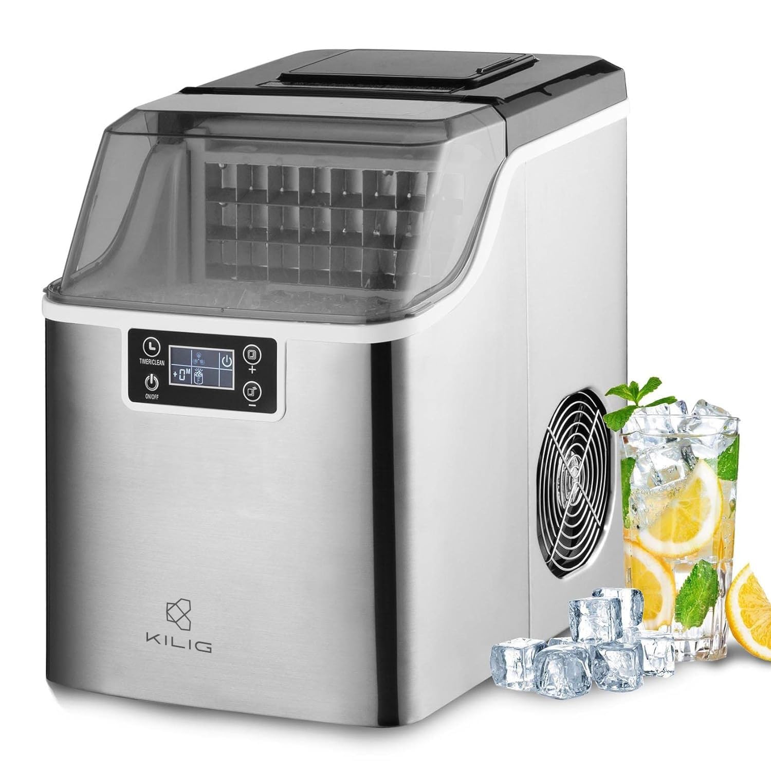 Kilig S01 Square Ice Maker - Stainless Steel