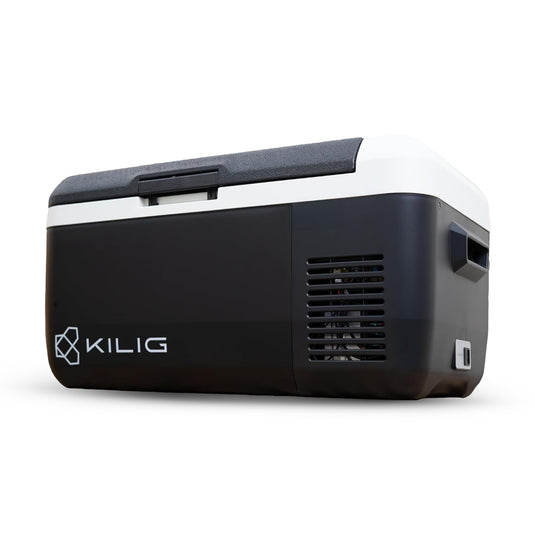 Kilig Subzero 20S Portable Electric Car Fridge Cooler Freezer with 20 litres, 12V DC / 220V AC Compatible, Freezer with temperature Control, Low Noise, for Car, SUV, Camping, Travelling, Truck, RV