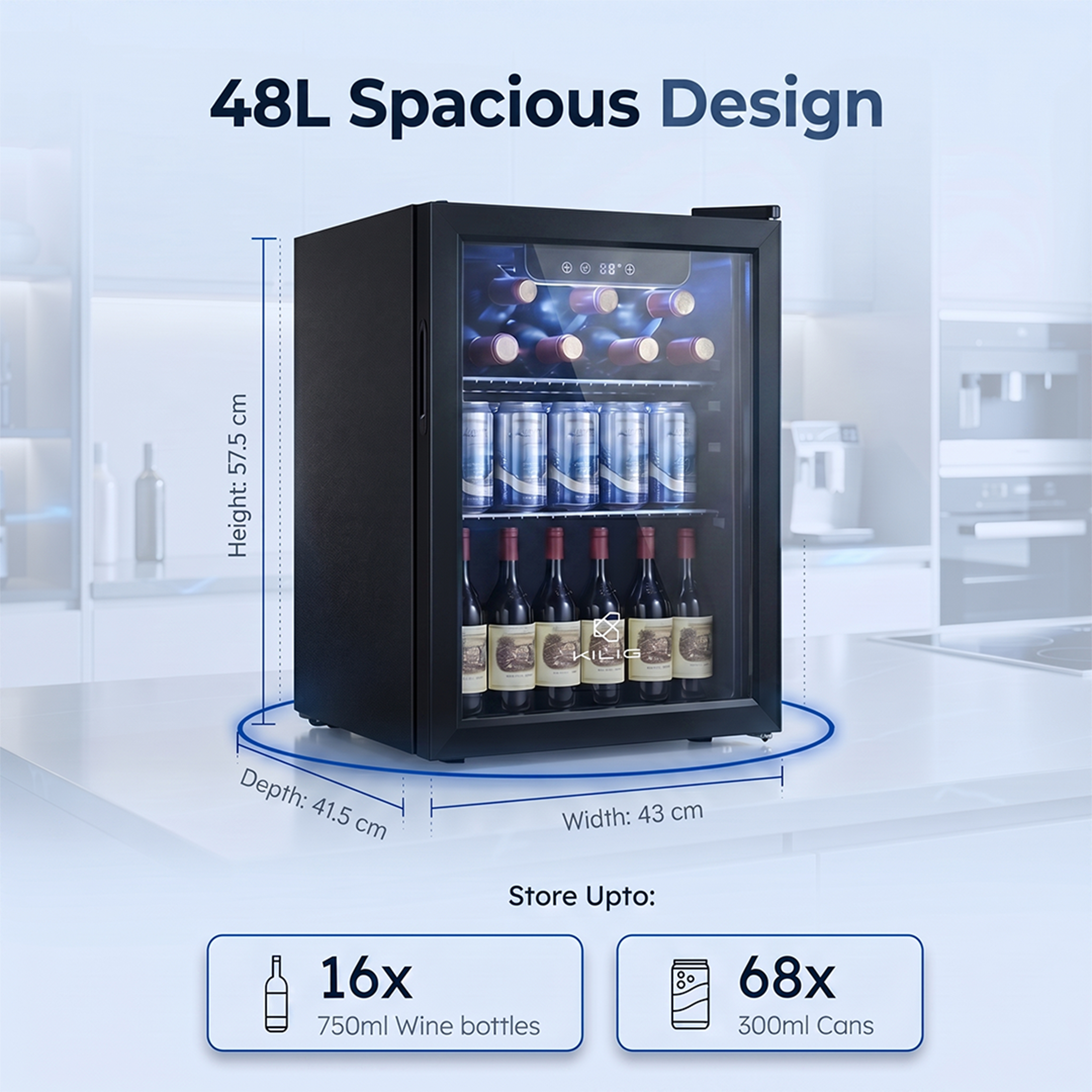 KILIG WC-48 Countertop Wine Cooler