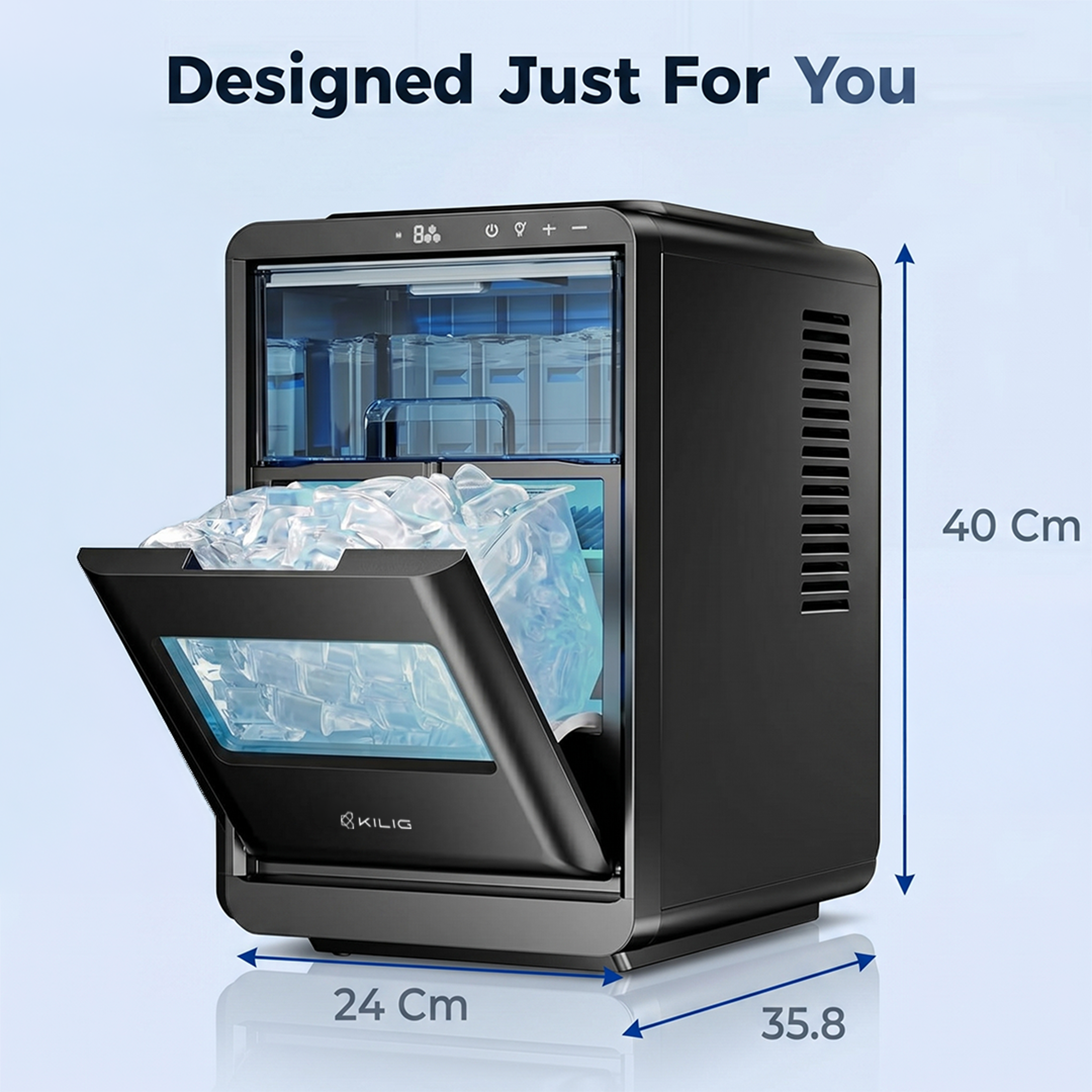 Kilig A-01 Countertop Crescent Ice Maker