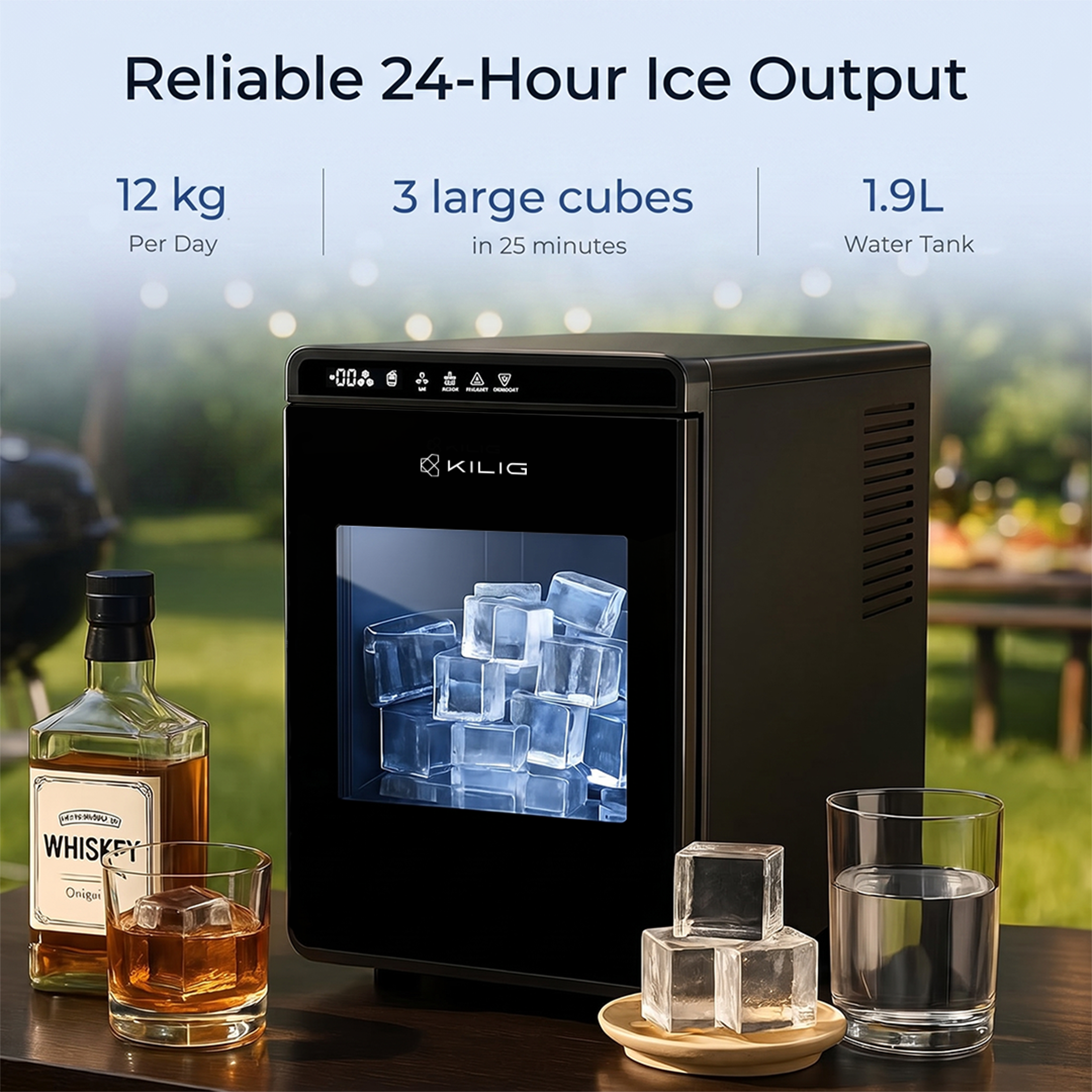 Kilig Q-01 Clear Ice Cube Maker