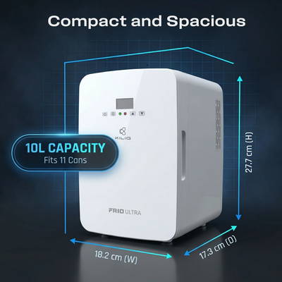 KILIG Frio Ultra 10L Portable Mini Fridge, Cooler & Warmer, Car & Home