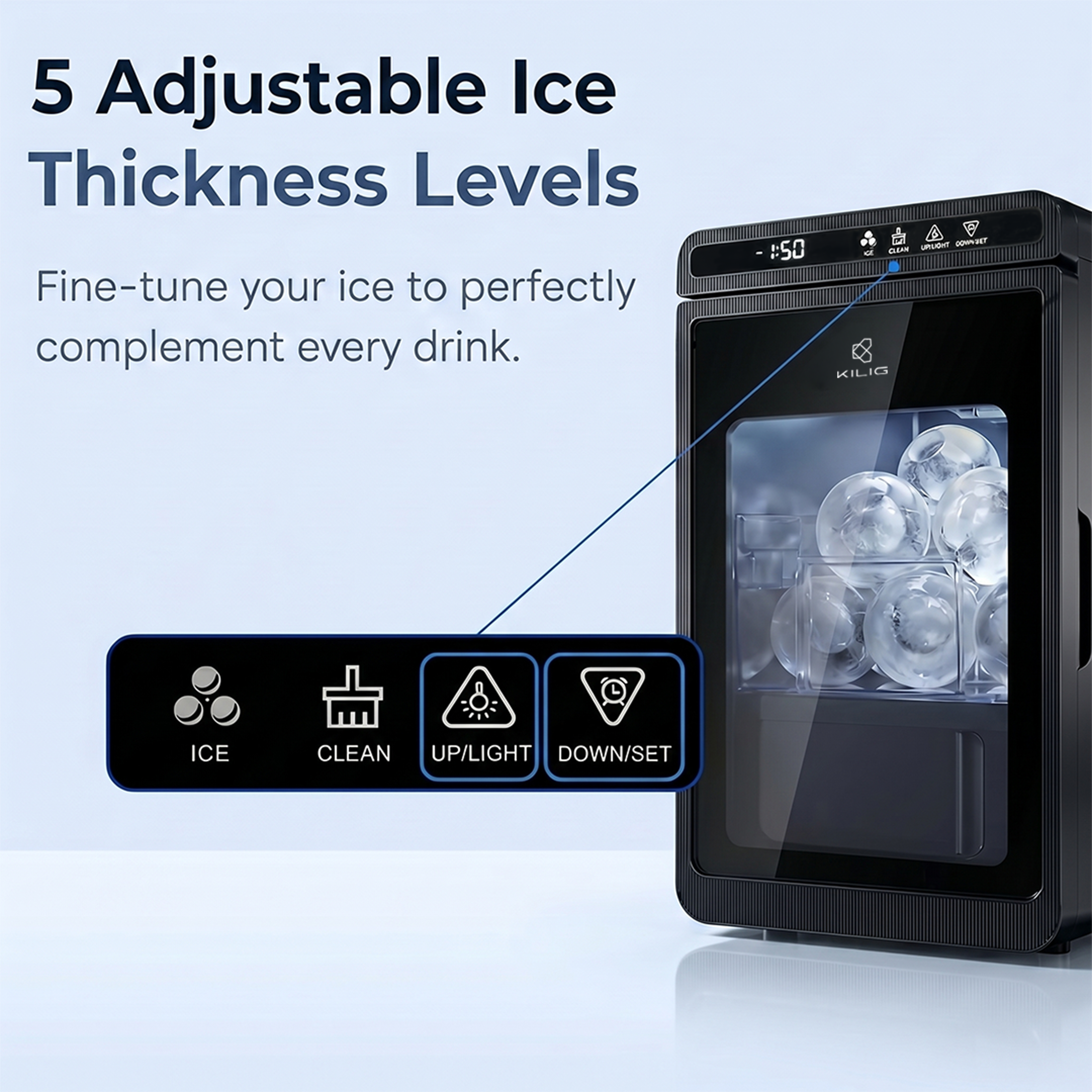KILIG SP-01 Countertop Sphere Ice Maker