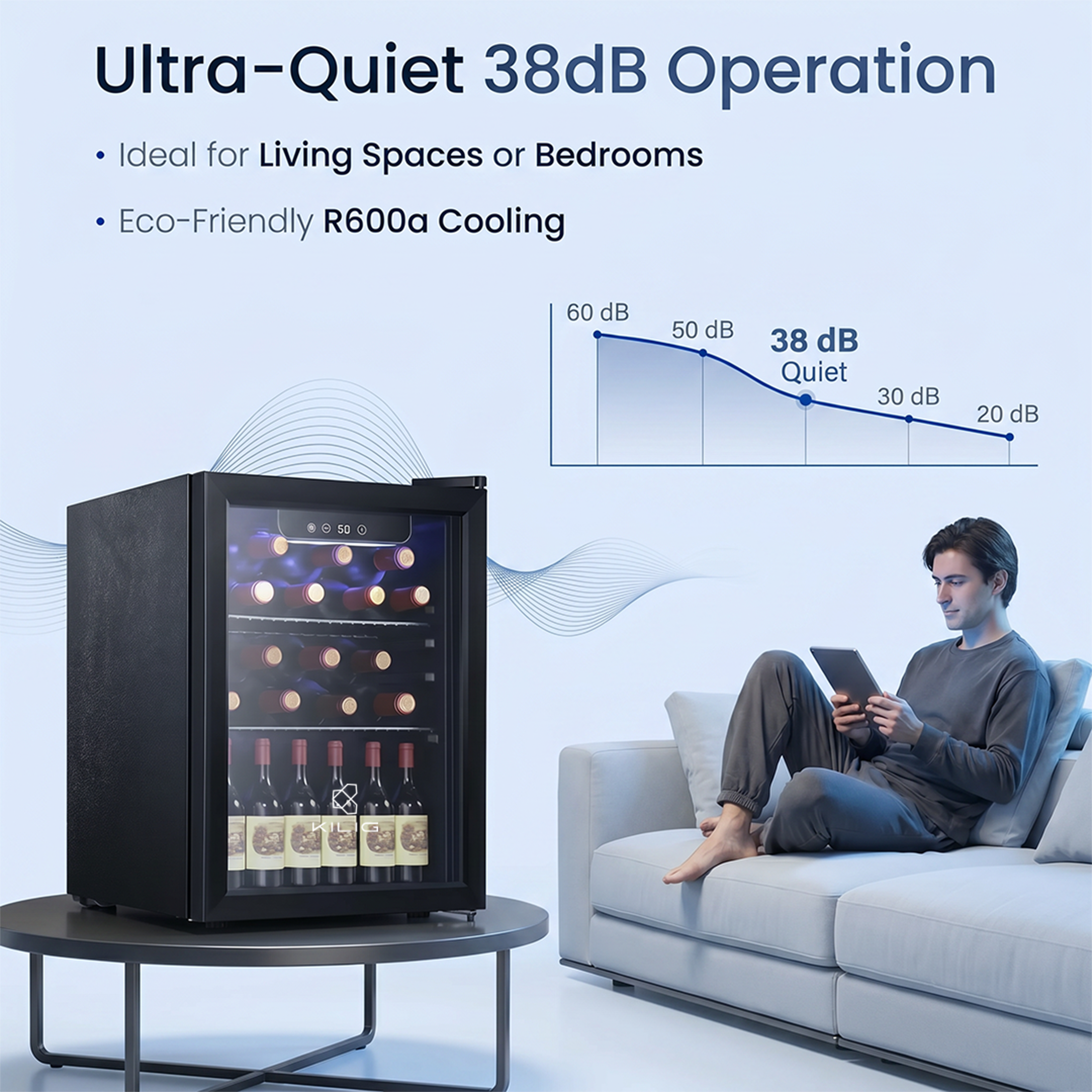 KILIG WC-48 Countertop Wine Cooler