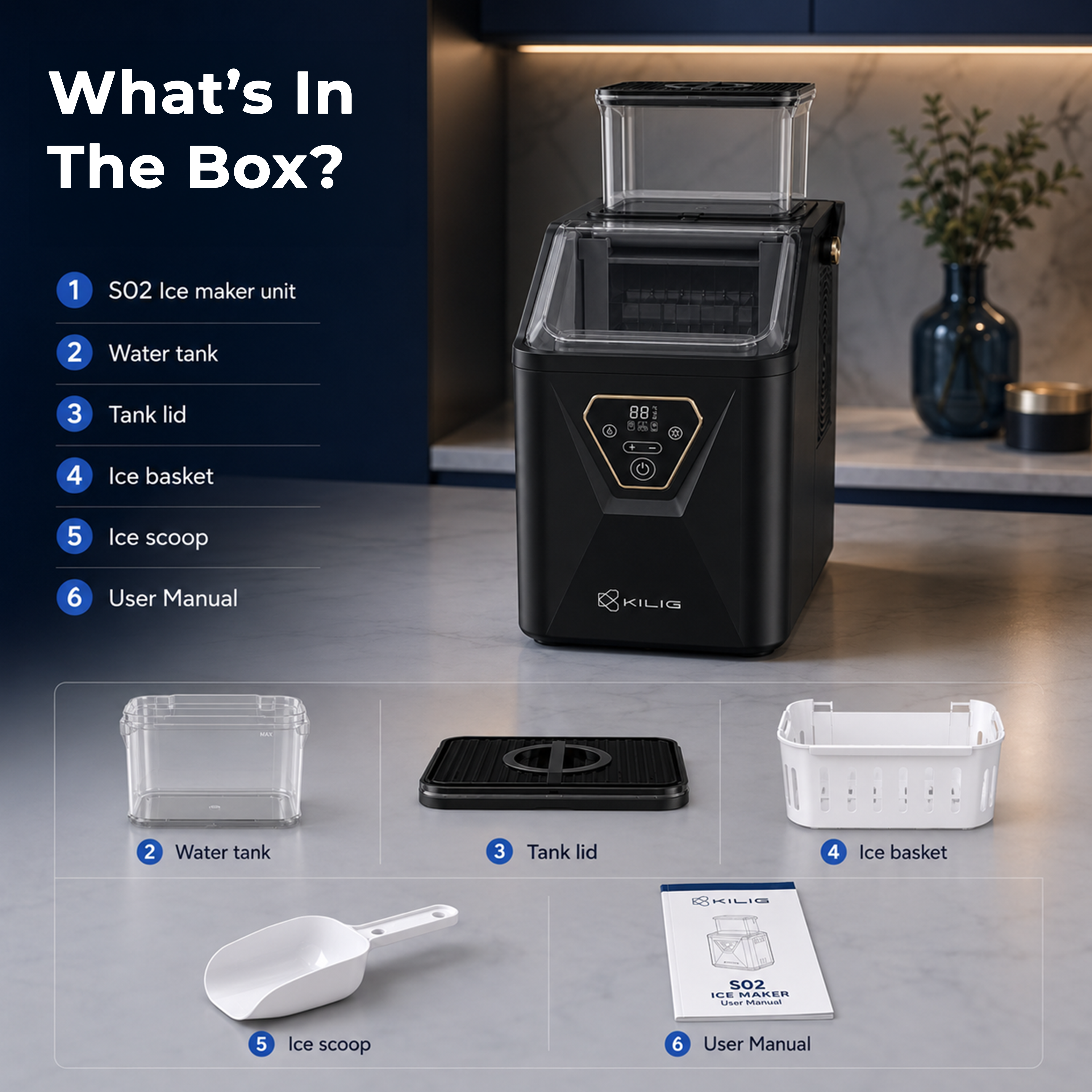 S02 Square Ice Maker