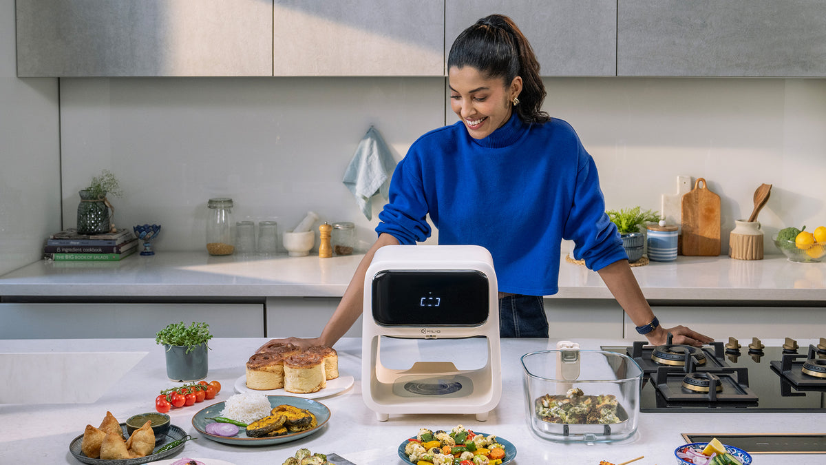 KILIG Nexa Core air fryer on a kitchen countertop