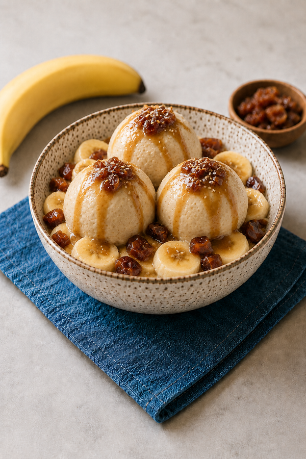 Banana Date Tahini Cream