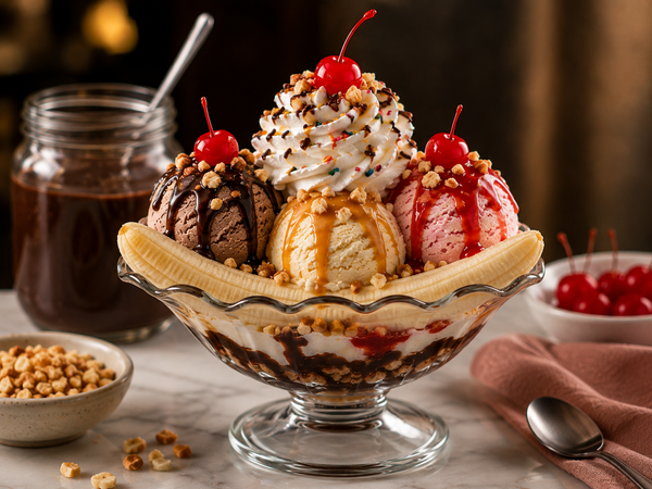 Banana Split Sundae