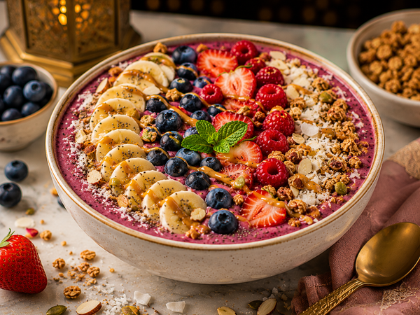 Berry Banana Crunch Smoothie Bowl