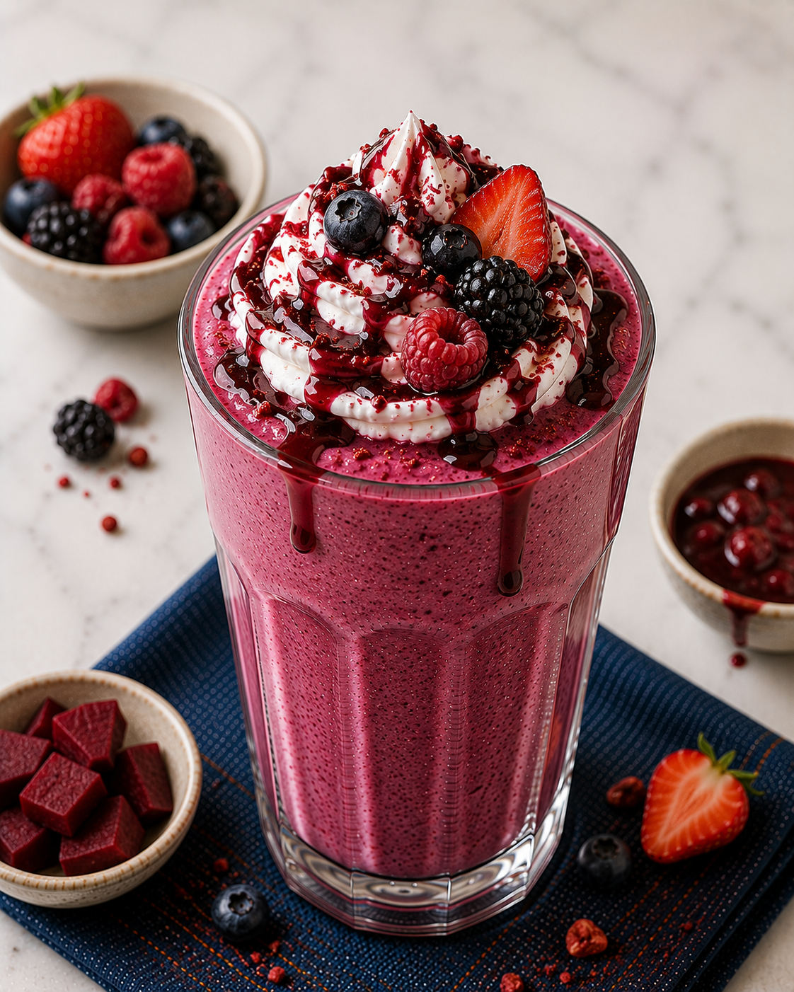 Berry Beet Protein Shake