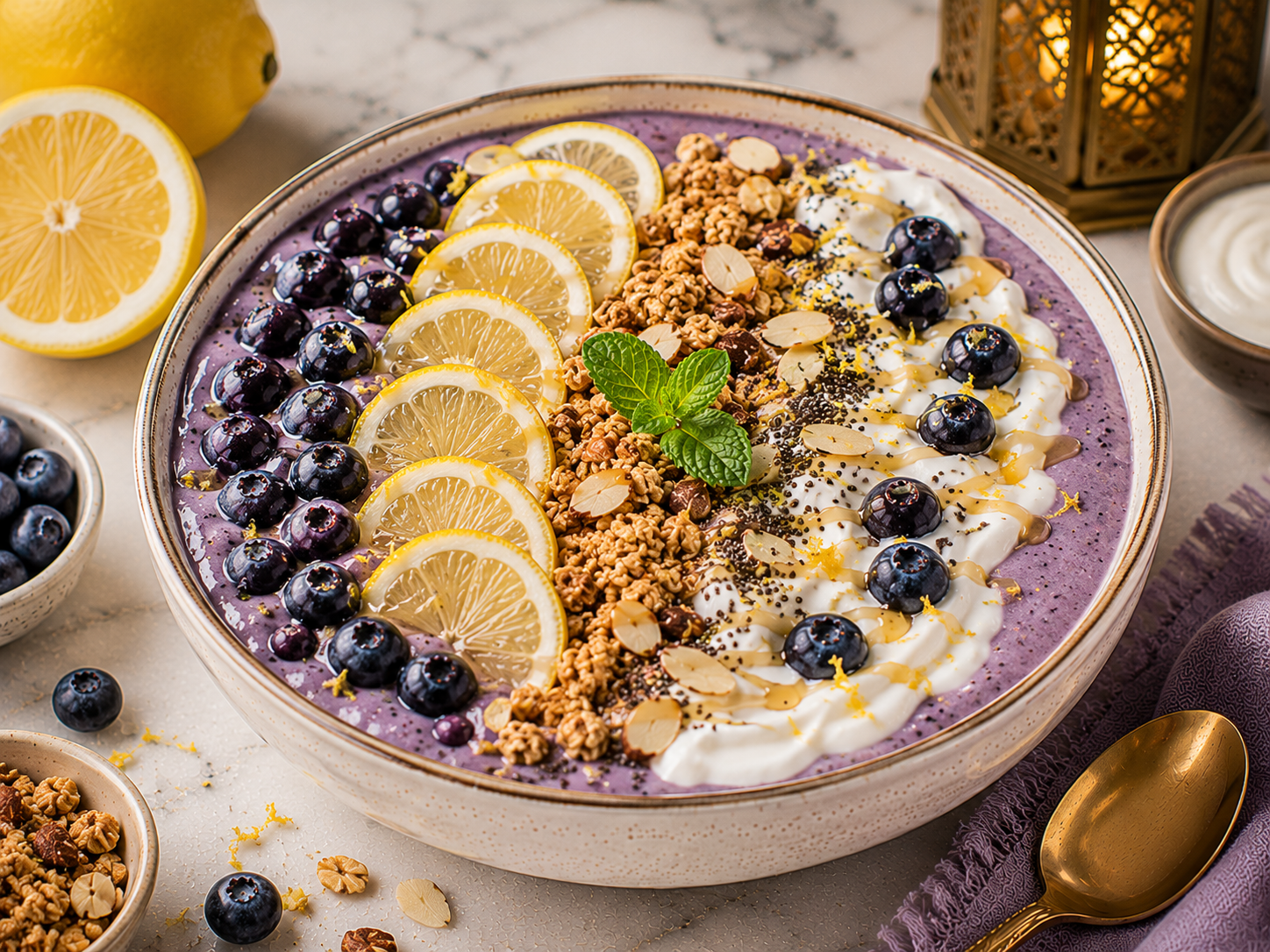 Blueberry Lemon Yogurt Cream
