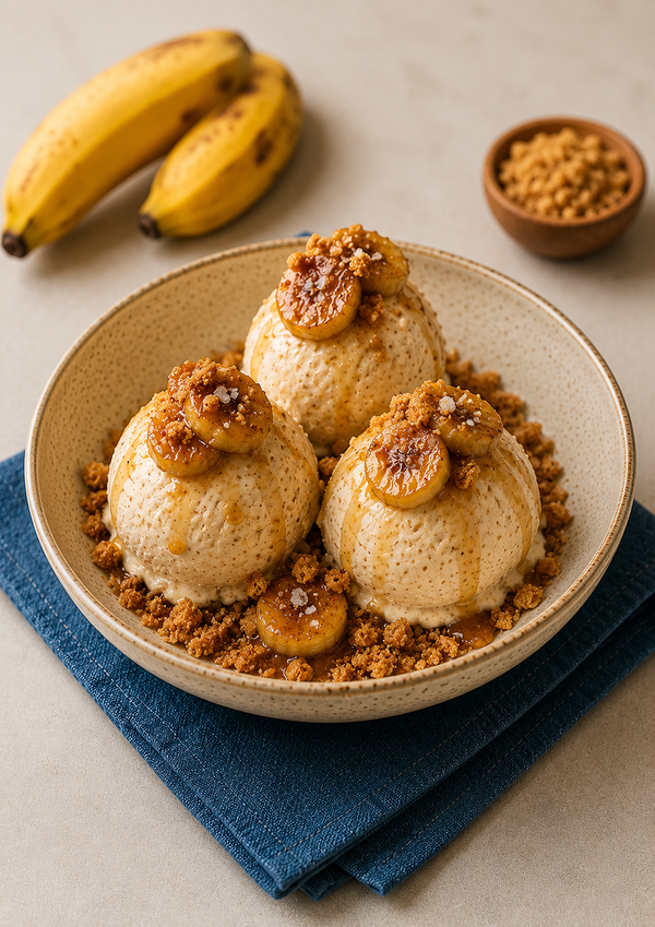 Caramelised Banana Brown Butter Ice Cream