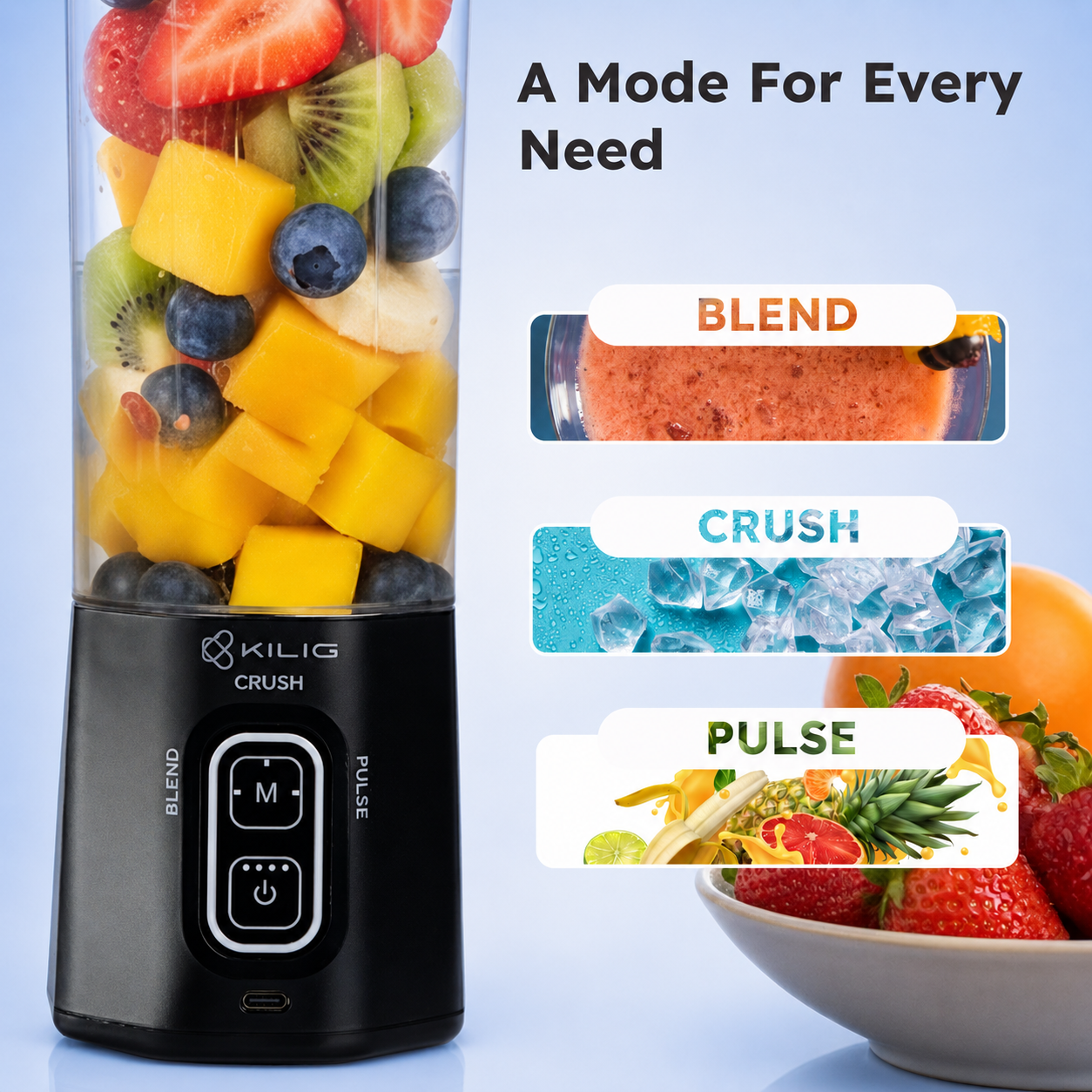 Vortex Next Portable Blender – Black
