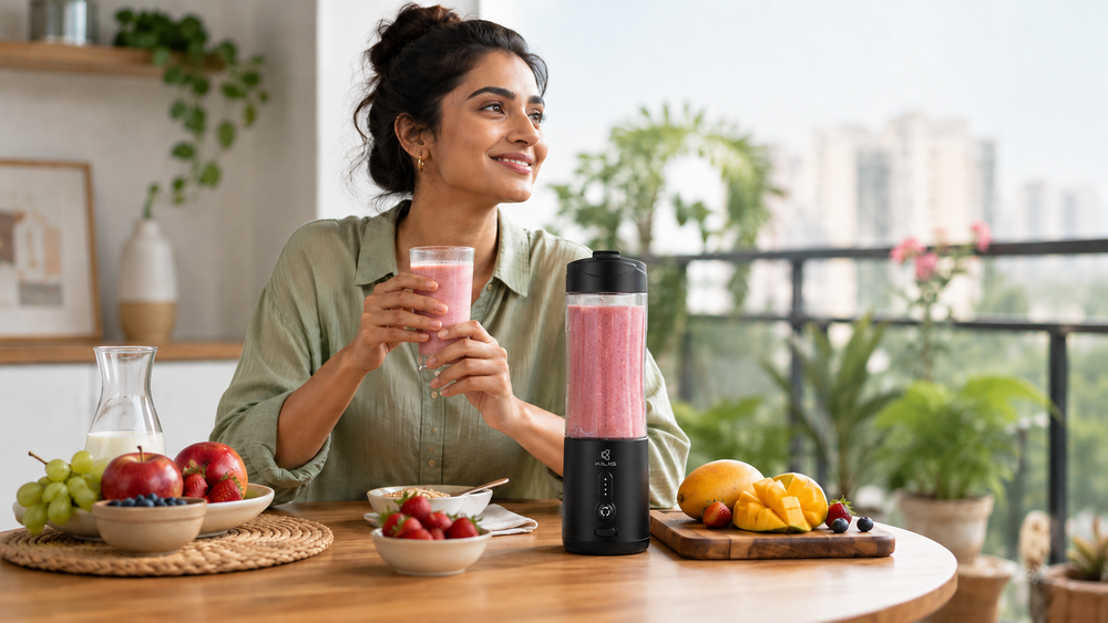 Cordless blending with 4000mAh battery and Type-C charging