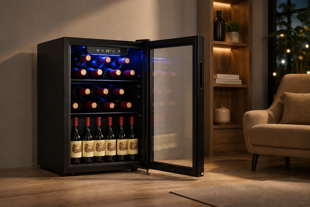 Adjustable Interior & Stable Design — KILIG WC-48 Countertop Wine Cooler