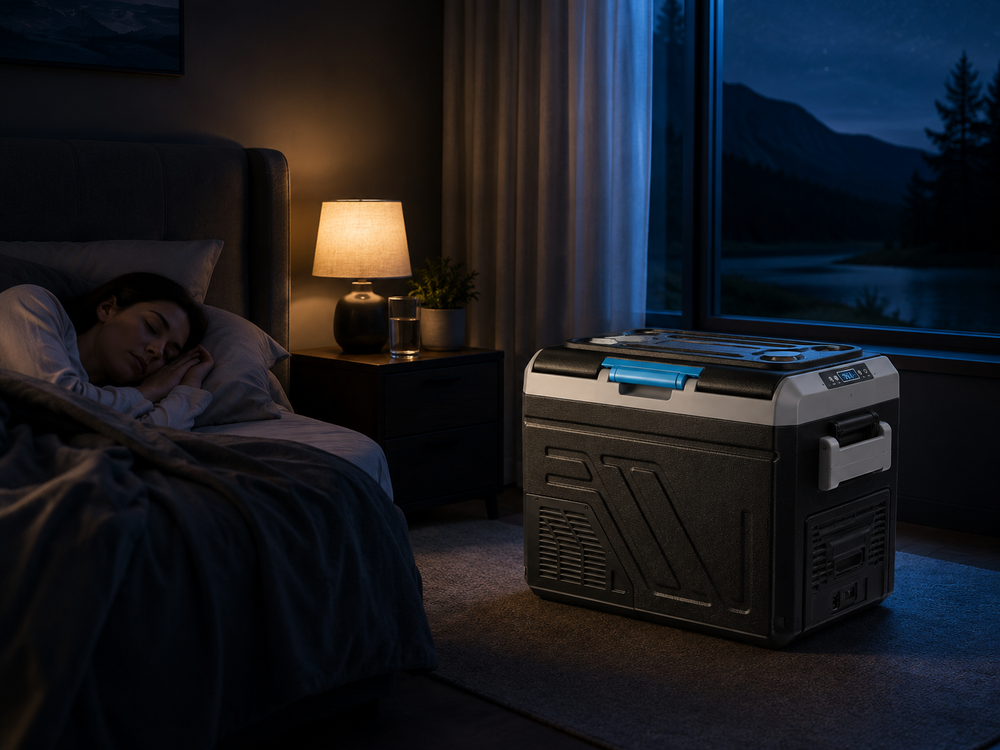 Quiet operation with cup holders and USB port