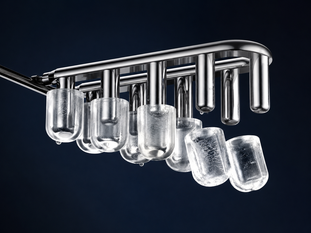 H01 small and large ice cube size options