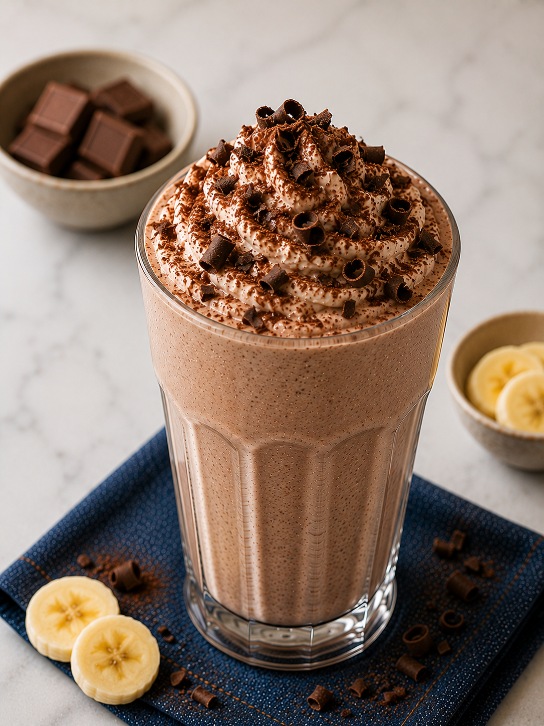 Chocolate Banana Malt Shake