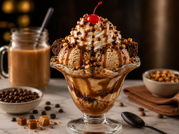 Coffee Caramel Crunch Sundae