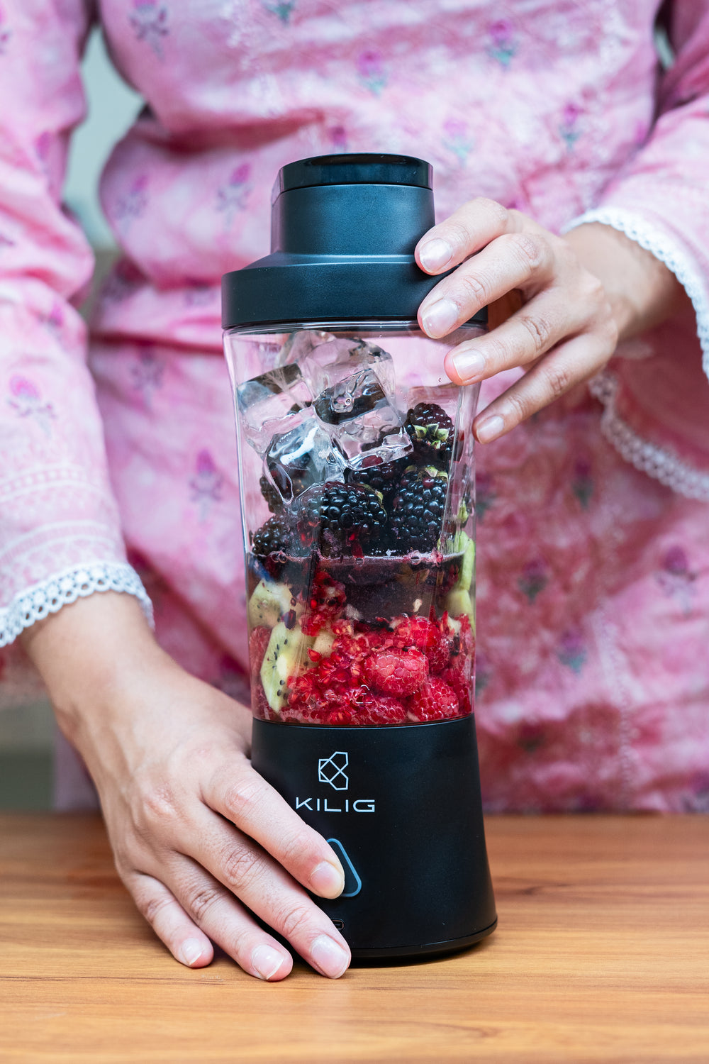 Vortex Pro 360W motor blending frozen ingredients