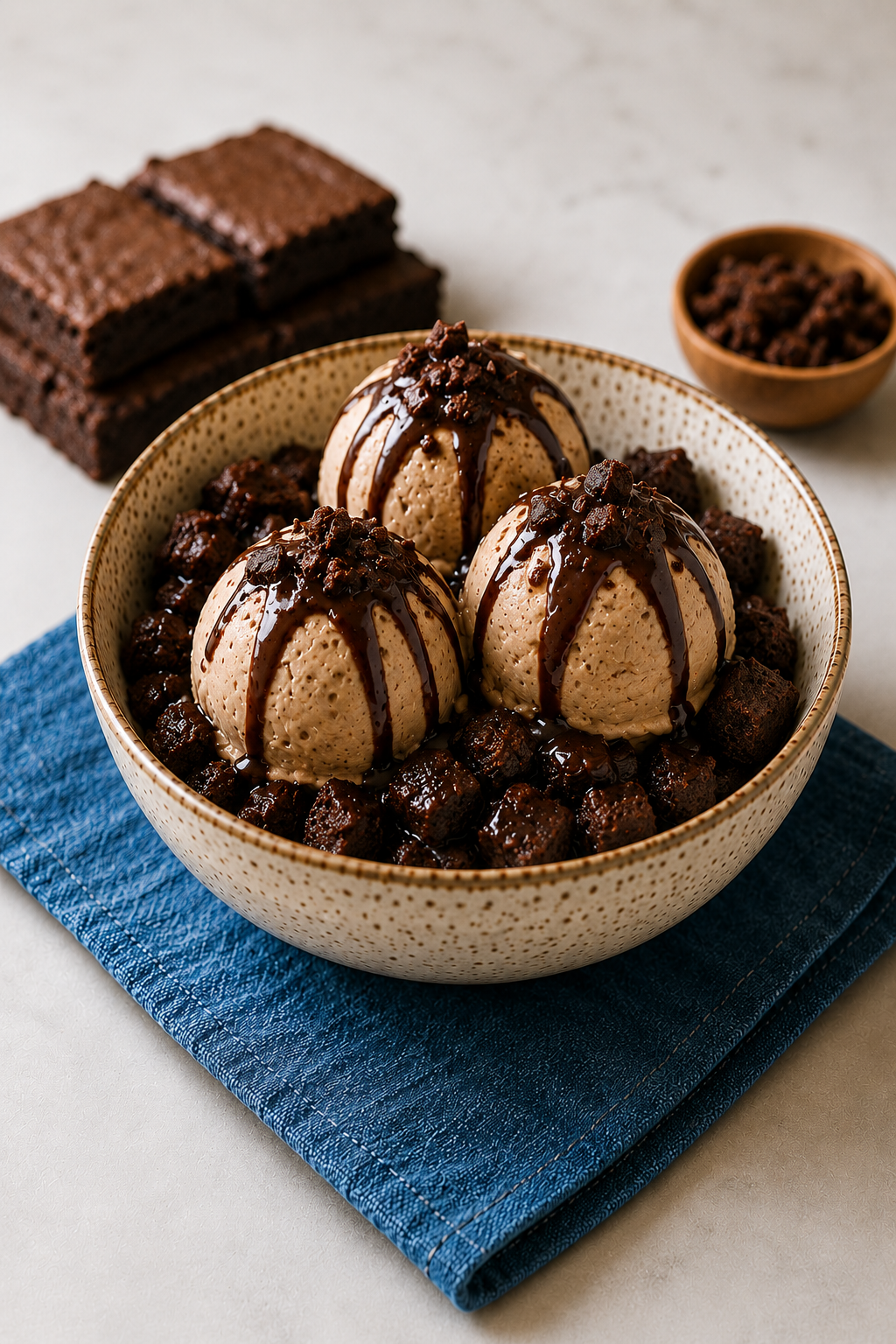 Double-Cream Espresso Fudge Brownie Ice Cream