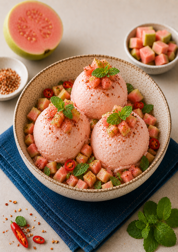 Guava Chilli Mint Sorbet