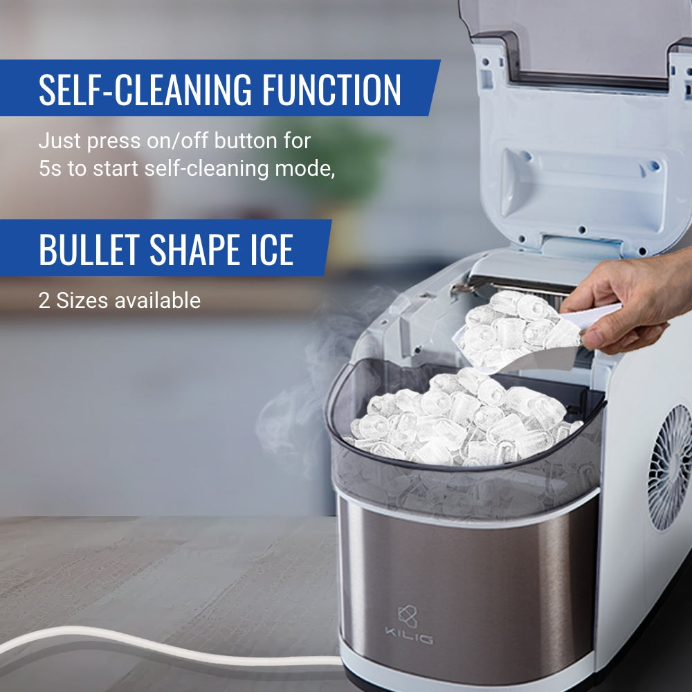Buy Kilig C01W Countertop Bullet Ice Maker Machine