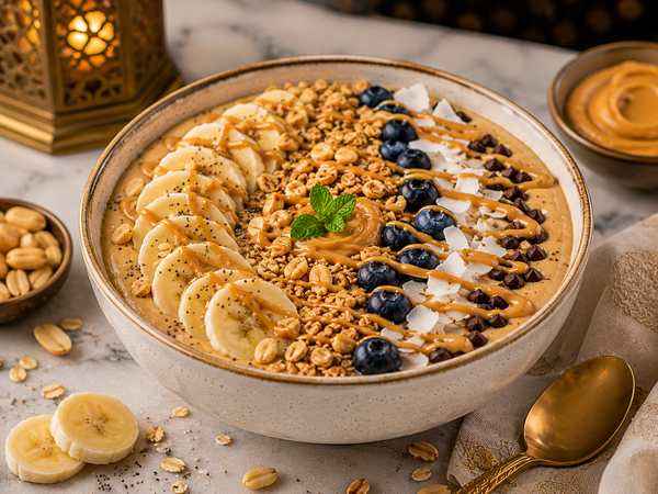 Peanut Butter Banana Protein Bowl