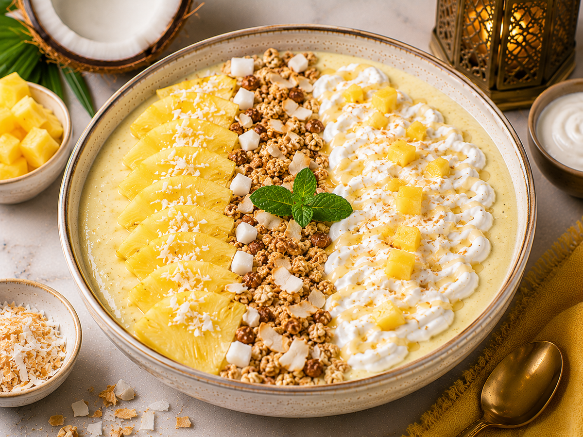 Pineapple Coconut Yogurt Cream
