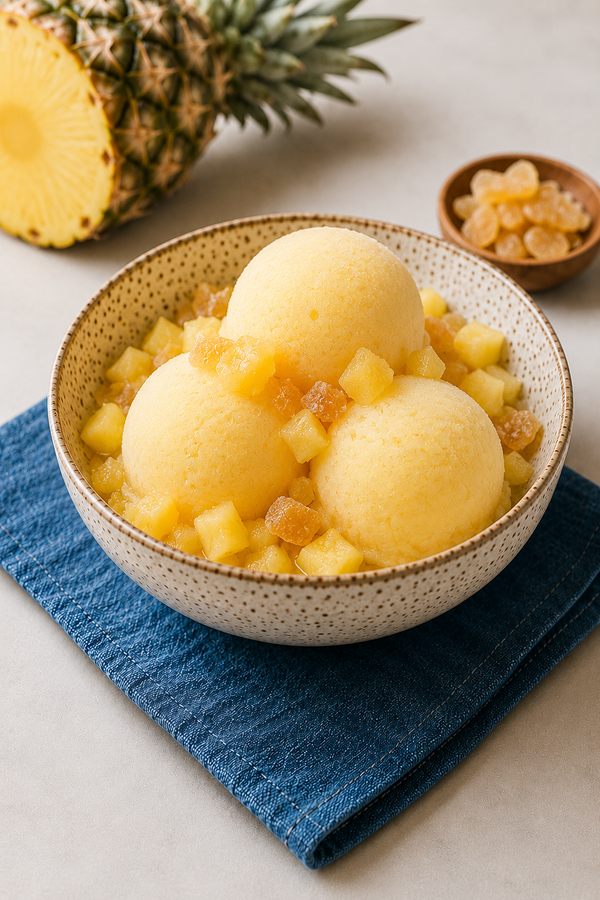 Pineapple Ginger Sorbet