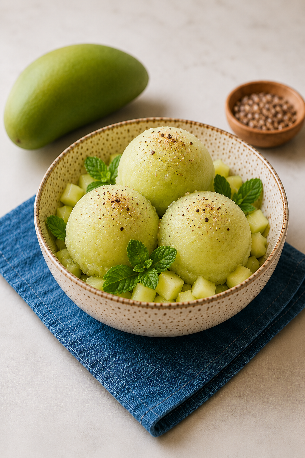 Raw Mango Black Salt Sorbet