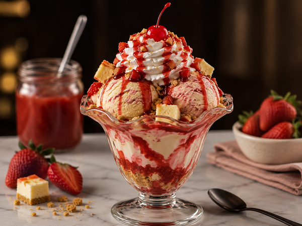 Strawberry Cheesecake Sundae