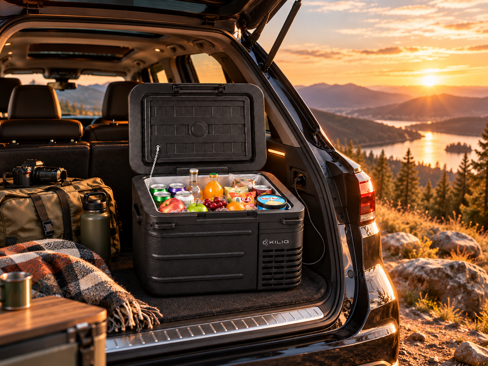 Sub-Zero 10L powered by 12V/24V DC in a vehicle or 220–240V at home