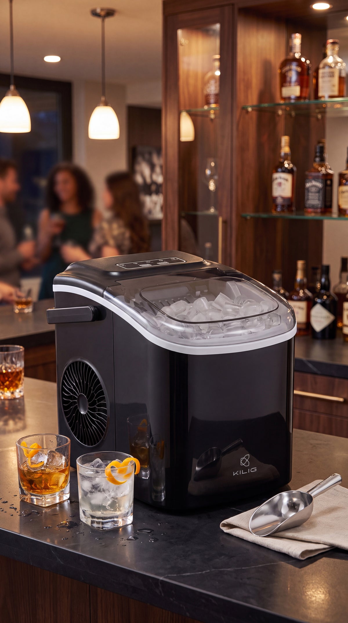 KILIG H01BS smart bullet ice maker with Wi-Fi connectivity