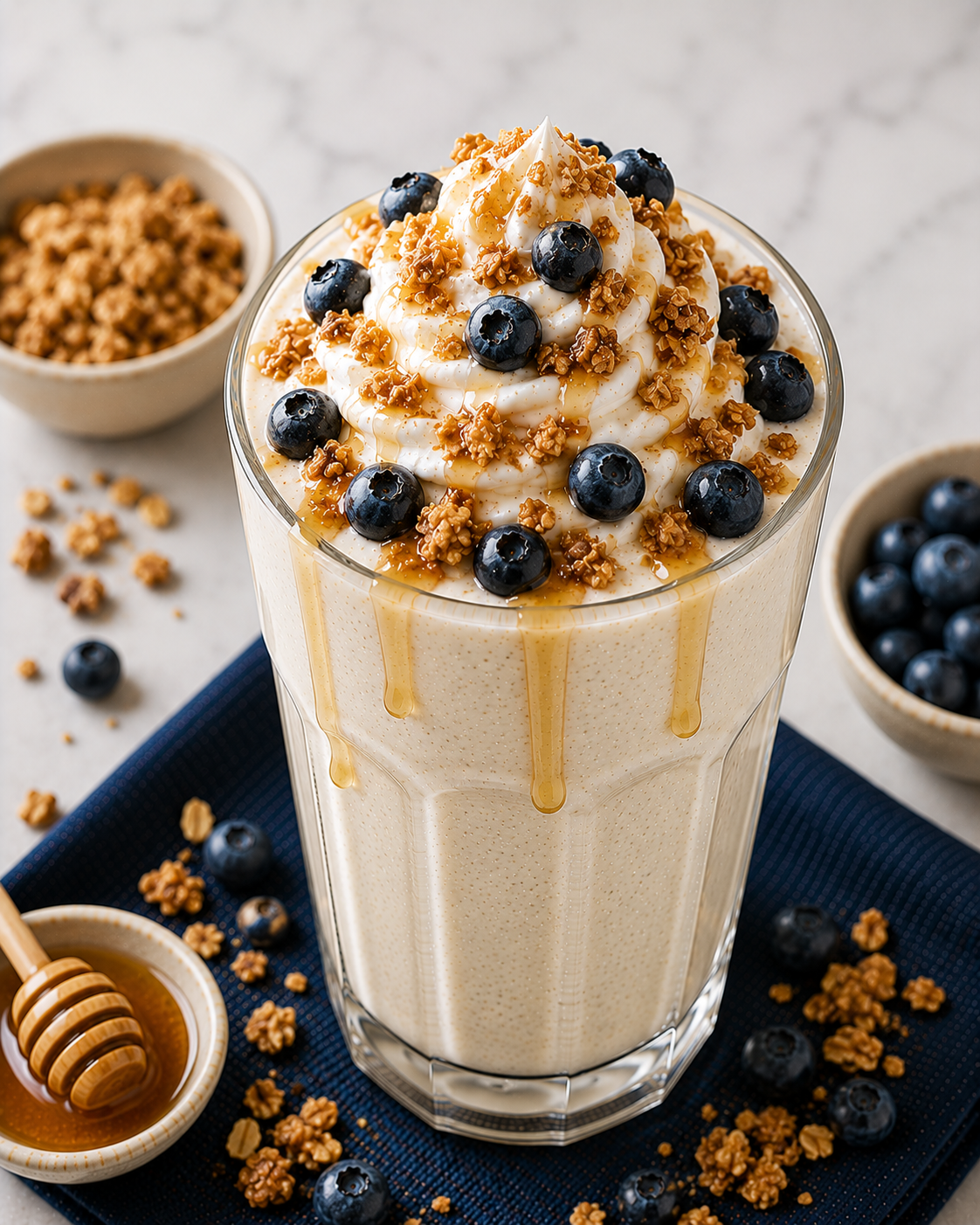 Vanilla Blueberry Yogurt Crunch