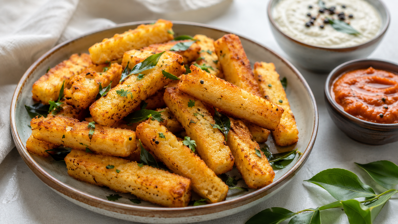 Air-Fried Idli Fries