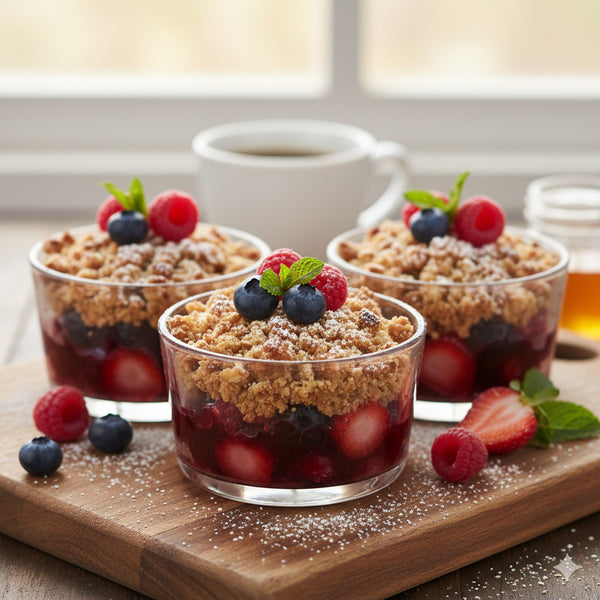 Berry Crumble Breakfast Cups