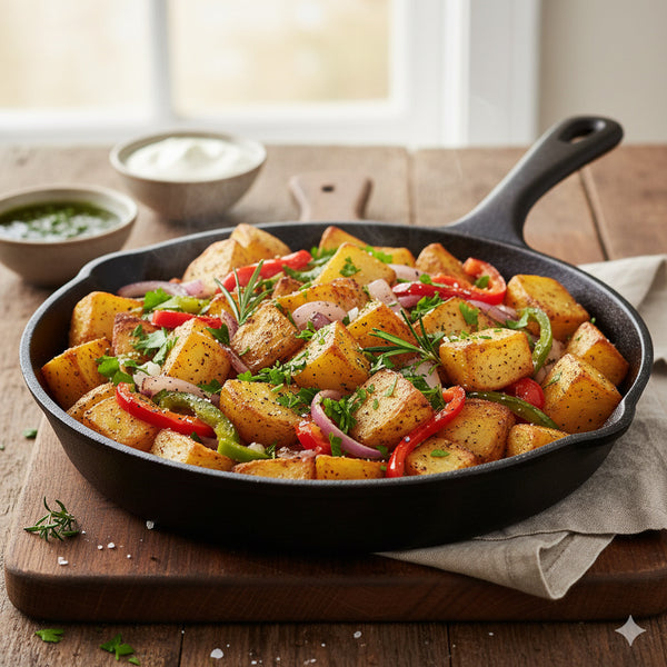 Breakfast Potatoes with Herbs & Peppers