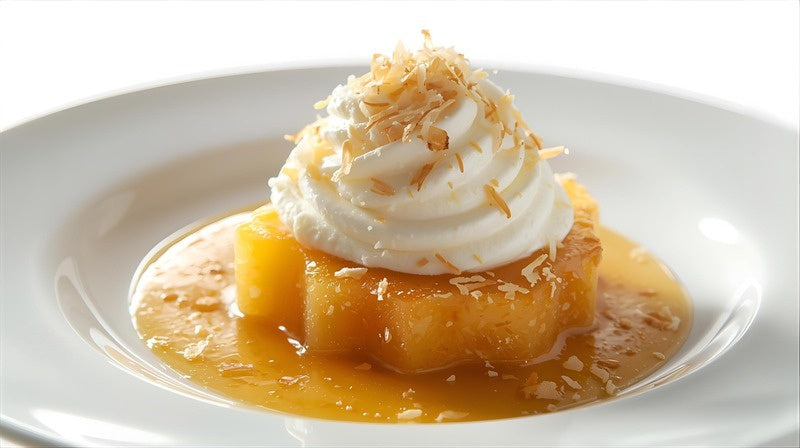 Caramelised Pineapple with Coconut Cream