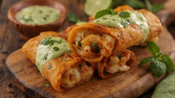 Chicken Kathi Roll Cigars